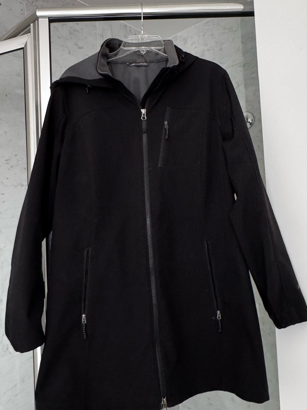 EDDIE BAUER Women's Black Hooded Softshell Jacket